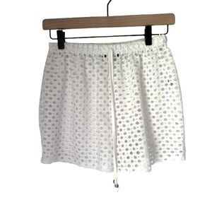 Cotton Candy Sweet Collection Ladies M White Fishnet Swimsuit Bottom Cover Up #A